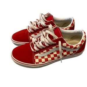 RED VANS(Primary Check Old Skool)